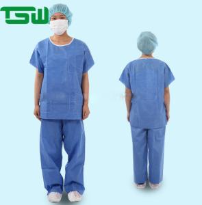 Wholesale 50GSM Short Sleeve Scrubs Suit from china suppliers