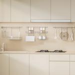 Sustainable Multifunctional Kitchen Organizer Set Wall Mounted Spice Rack