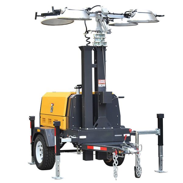 Construction Light Tower Diesel Generator Illumination System Portable Light Tower
