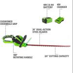 21V Cordless Electric Rechargeable Hedge Trimmer Li-Ion Battery