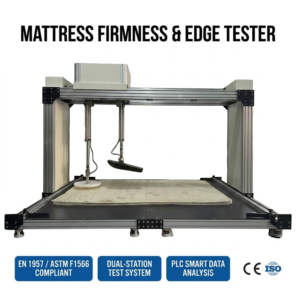 All-in-one Mattress Mechanical Performance Testing Machine Roller Durability Edge Load Soft Hardness Detector