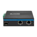 3 Port Gigabit Fiber Optic Media Converter 2KM-120KM 12v 24v Industrial Switch