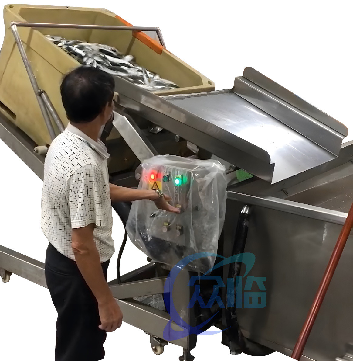 Stainless Steel Shrimp Processing Machine Waterproof Multiscene