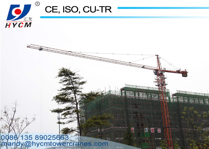 Tower crane 10 ton QTZ6018 Topkit Hammerhead Tower Crane with 60m Jib