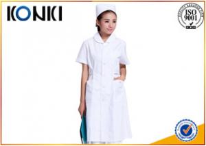 Anti Chlorine White Medical Medical Scrubs And Uniforms , Pink Female Nurse Uniform