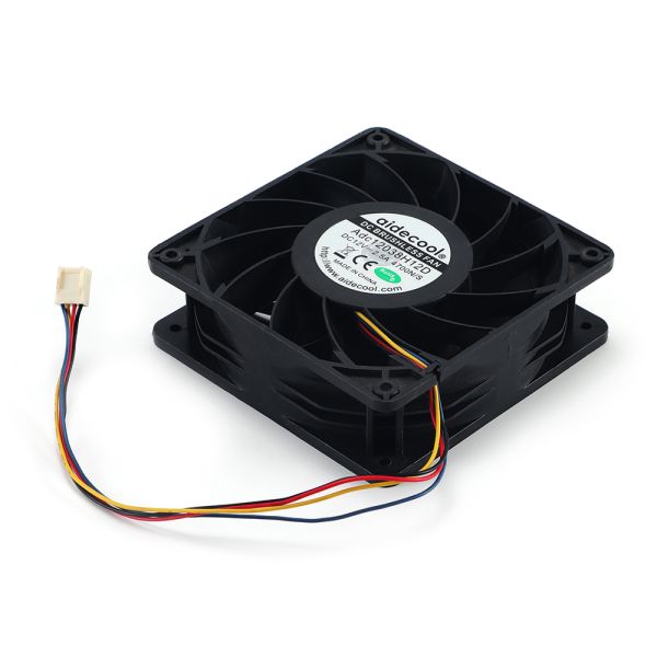 Plastic 9 Blades Waterproof Cooling Fan 5000RPM Durable 120x120x38mm