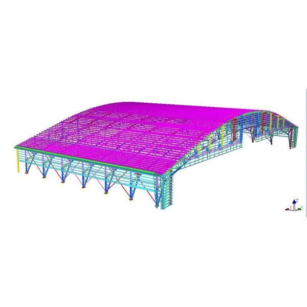 Fire Resistance Steel Structure Construction Power Plant Framework Applications