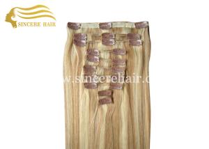 Wholesale Hot Sell 60 CM Straight Remy Human Hair Extensions Clips-In 10 Pieces 130 Gram for Sale from china suppliers