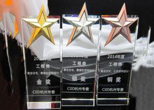 Wholesale Square Shape Crystal Trophy Cup Party Celebration Use With Metal Pentagram from china suppliers