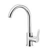 Buy cheap Polished Zinc Body Kitchen Mixer Faucet 360 Degree Swivel Spout Kitchen Tap from wholesalers