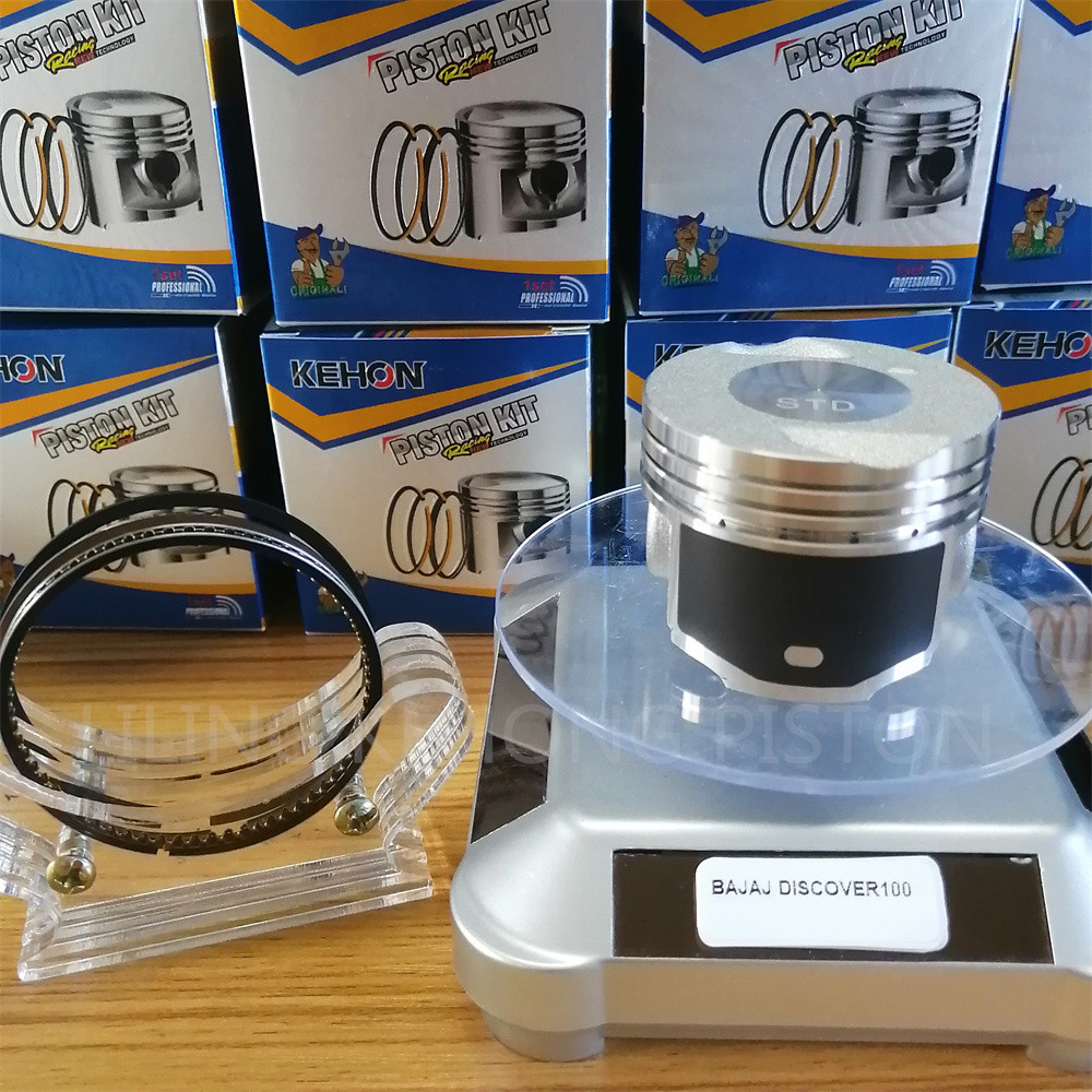 DISCOVER100 BAJAJ Piston Kit With Ring 12x36mm Pin Size Anti Corrosion
