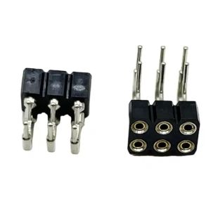China IATF16949 2.54mm Machined Double Row Pin Header Female 2x03P on sale