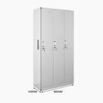 3 Door Stainless Steel Medicine Display Cabinet With Vent Hole Fully Assembled