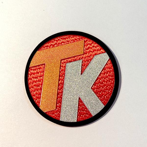 Welding Print Sew On Embossed Ironing Reflective 3D TPU Badges For Clothing