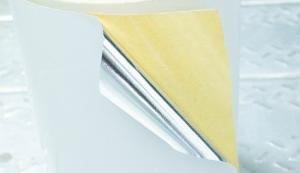 Wholesale Strong Sticky Clear Sticker Roll , Self Adhesive Silver Label Paper from china suppliers