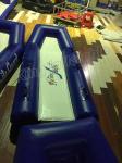 Life Guarding Use Blow Up Blue / White PVC Water Guard Board Toy For Outdoor