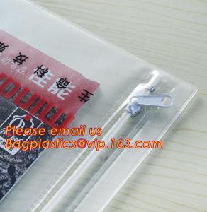 Wholesale Office stationery waterproof document slider pvc packing bag,Custom waterproof file bag office supplies bag pvc plastic from china suppliers