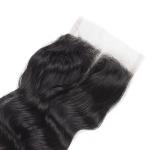 100% Unprocessed Hair Closure Pieces Brazilian Loose Wave Closure Real Hair