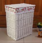 Wicker laundry basket willow laundry basket water cleaning round square