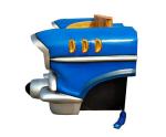 Blue Classic Car Shape Sofa Wooden Seat Chevy Couch Car Trunk Couch