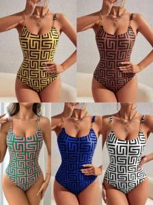 Wholesale White Ladies One Piece Swimsuit With Spandex And Solid Pattern Durable nylon fabric from china suppliers