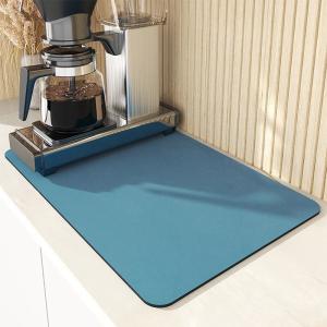 Wholesale Customized Logo Acceptable Stocked Dish Mat Absorbent Diatomite Kitchen Counter Dry Pad from china suppliers