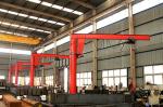 2 Ton Free Standing Jib Crane 270 Degree Electric Slewing Arm Span 4.5-6m