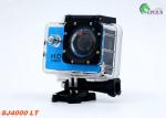 SJ4000 Waterproof Motorbike Helmet Camera 720P , 120 Degree Blue Gopro Cycling