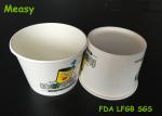16oz Large Size Ice Cream Paper Container For Frozen Yogurt , Eco Friendly