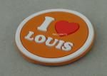 Multi Color Customized Plastic Coaster , Soft PVC Promotional Luggage Tag