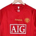 Manchester United 2007 Home Retro Football Jersey Classic Red Devils Jersey