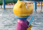 Customized Carp Carton Spray Park Aqua Park Equipment For Children / Kids Fun