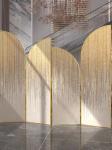 Modern Stainless Steel Hotel Furniture Mobile Screened Room Dividers Shielding
