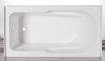 cUPC skirted acrylic bathtub price three sides double tile flange 4mm pure