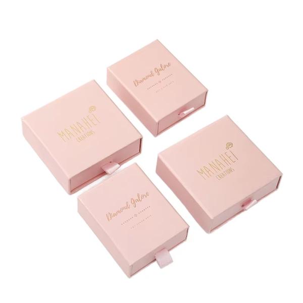 Factory Wholesale Custom Private Label Jewelry Box Necklace Earring Ring Packet