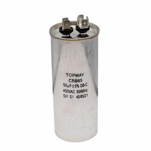 Wholesale CBB65 Motor Run Capacitor 50uF 450VAC Round-Shaped For Air Conditioner from china suppliers