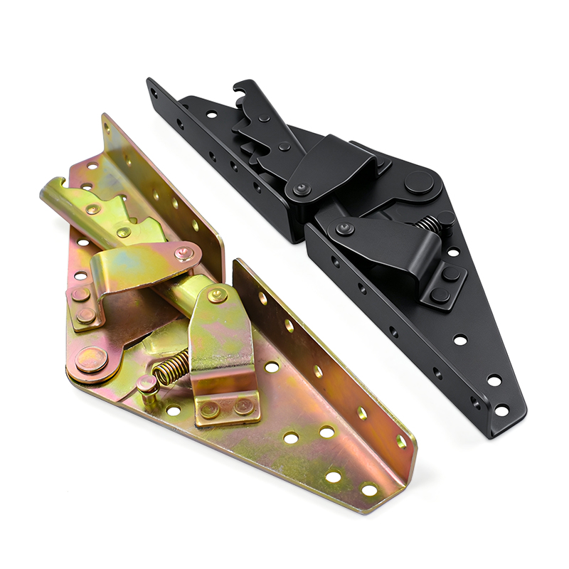 Multifunctional Sofa Backrest Folding Hinge Black Dual-purpose Butterfly Hinge Sofa Bed Adjuster Hardware Hinge