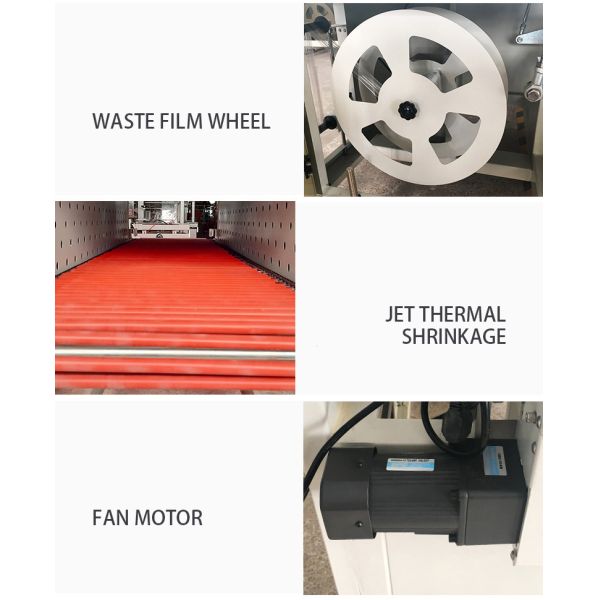 Pneumatic Fully Automatic Shrink Wrapping Machine 0.03 - 0.25mm Film Thickness