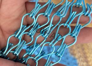 Wholesale Double Hook Decorative Aluminum Chain Link Curtain For Shower Curtain from china suppliers