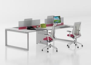 Wholesale Employee Four Person Office Workstation Desk / Modular Workstation Table from china suppliers