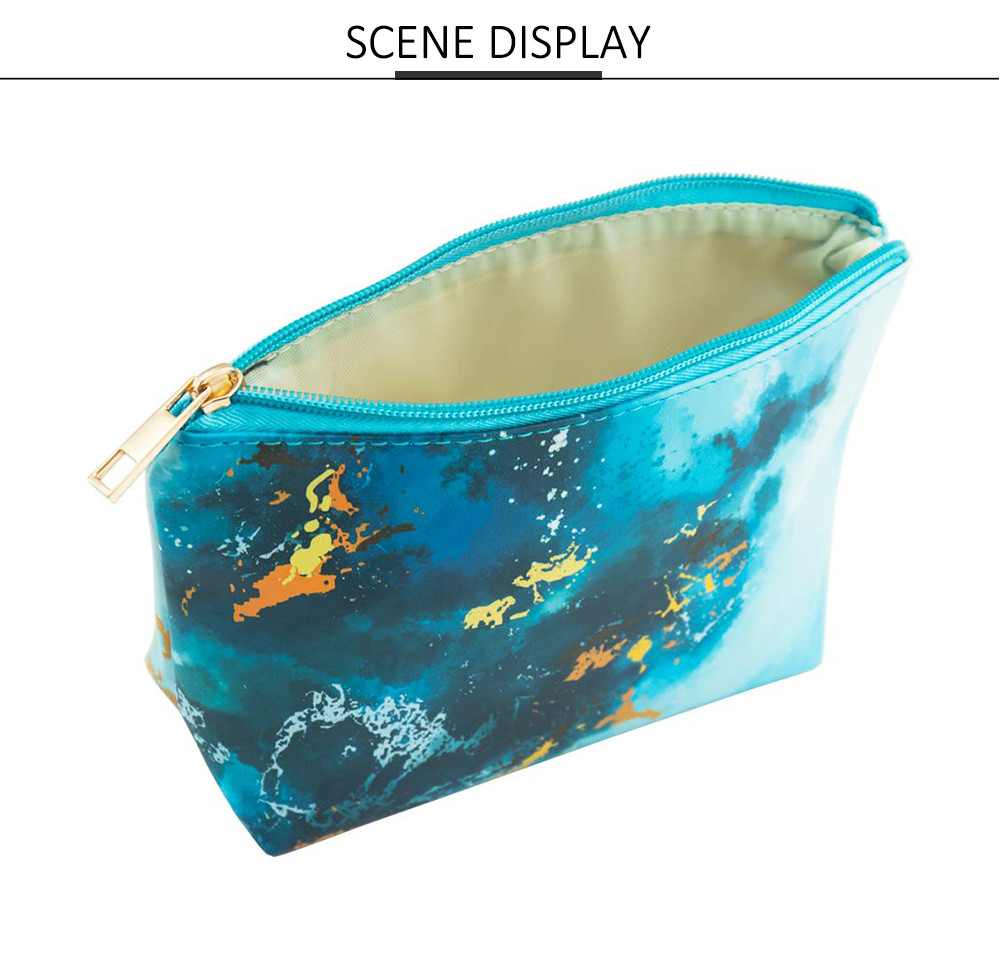 Portable 3pcs PU Leather Travel Cosmetic Bag For Women