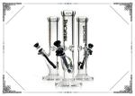 PHOENIX STAR 9MM Glass Bongs Straight Tube Smoking Water Pipe