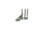 Zinc Plated Carbon Steel Hex Screw Fastener BS Standard Ｍ3x25 5.85g