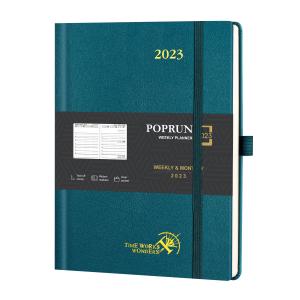 Wholesale Pacific Green 2023 Weekly Planner Vertical Layout Monthly Weekly Plan On 2 Pages Large from china suppliers