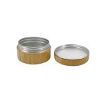 All Bamboo And Metal Aluminum Cans Portable Cream Jars Cosmetic Packaging