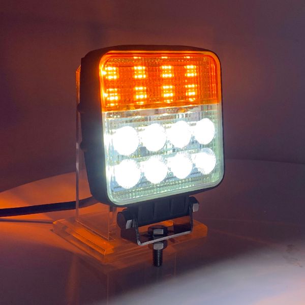 LED Working Light Waterproof 12V 24V DC 24W Flood Beam with Turn Signal and Durable Design