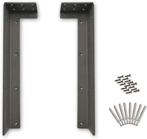 Home Improvement Heavy Duty L-shaped Suspension Cabinet Support Brackets for