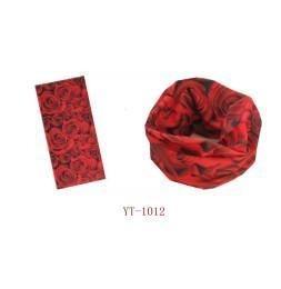 Wholesale Red Rose Flower Design Bandana (YT-1012) from china suppliers