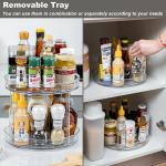 Save Space Transparent Spice Rack Organizer Countertop Spice Display Rack