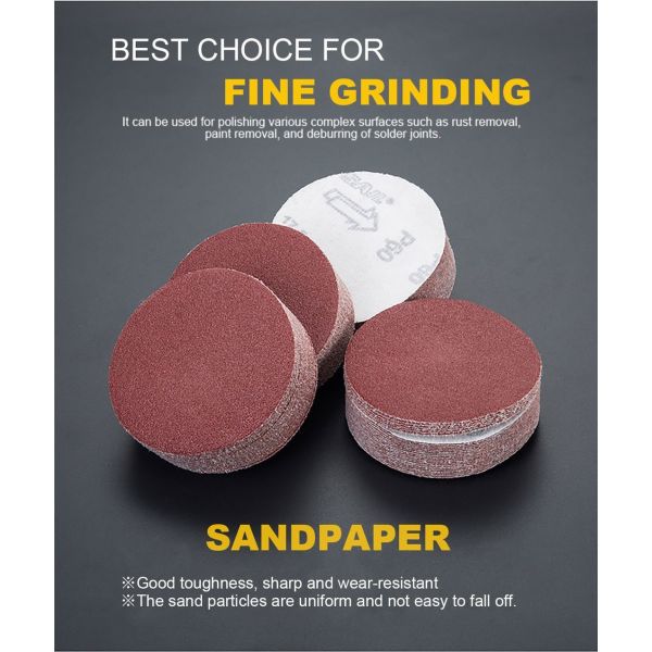 Sandpaper 6 Inch Round Porous Abrasive Sanding Disc for Car and Metal